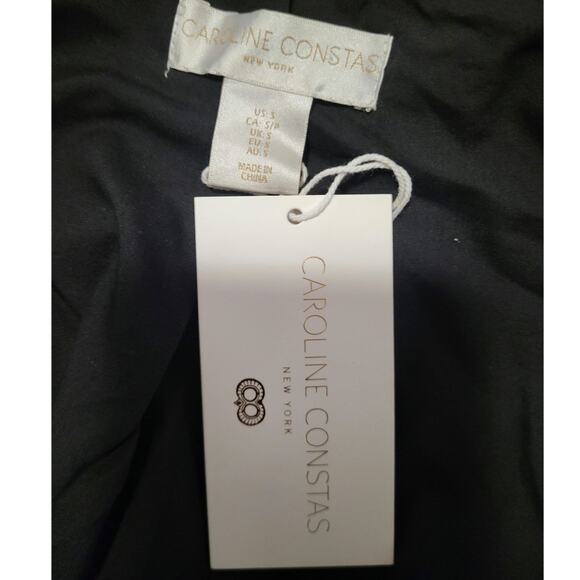 Viral Caroline Constas Plaid Gingham Cotton Blend Bow Stitch Quilt Jacket S NWT - Picture 6 of 7